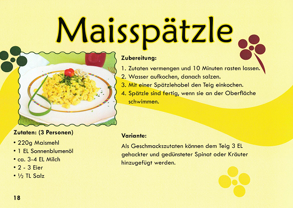 Maisspätzle - Tipps vom Biohof Schreiber